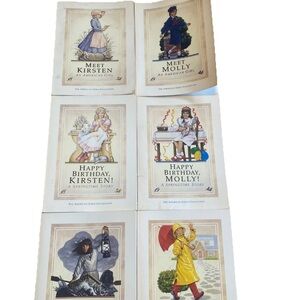 American Girl Collection Books Lot Of 6 Molly, Samantha, Kirsten Vintage 1988